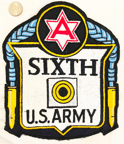 50/70’s us 6 th army oversized patch