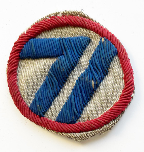 Ww2 us 71st infantry division bullion patch