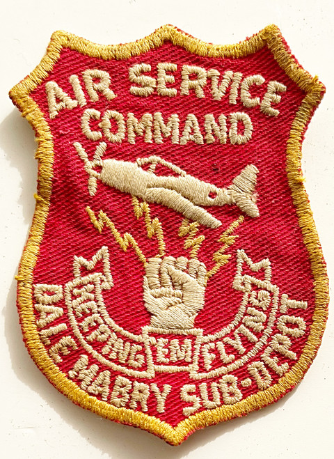 Ww2 us air service command dale Marby sub depot patch