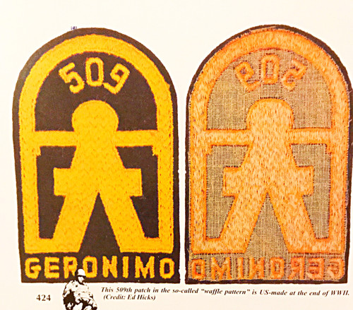 ww2 us 509th airborne geronimo patch