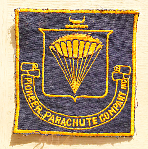 ww2 us pionnier parachute company inc. patch