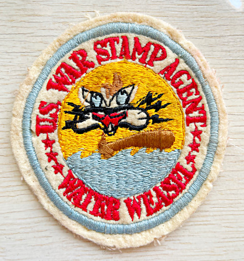 ww2 us war stamp agent water weasel patch