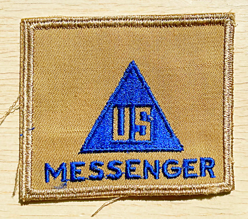 Us ww2 civilian messenger patch