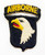 Ww2 us 101st airborne rare type 7 , attached tab patch Ww2 us 101st airborne rare type 7 , attached tab patch