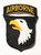 Ww2 us 101st airborne type  15 tab attached to patch