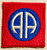 Us ww2 82nd airborne early English made patch used at D Day.