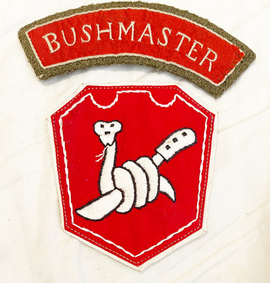 Ww2 us 480th artillery battalion , Bushmasters with tab patch