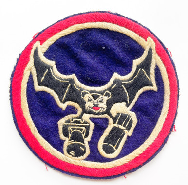 9th Bomb Squadron Full Color Patch (Bat Bone) with Fastener