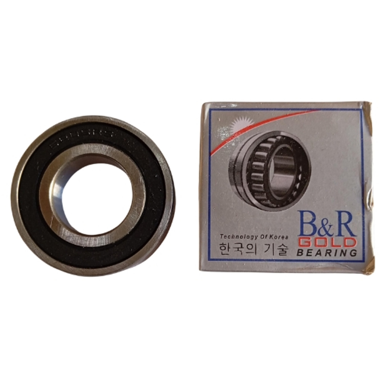 B&R Gold Deep Groove Ball Bearing 6205-2RS Generic,
Inside Diameter: 25mm 
Outside Diameter: 52mm 
Width: 15mm 
Seal Type: Rubber seal on both sides B&R Gold Deep Groove Ball Bearing 6205-2RS Generic,
Inside Diameter: 25mm 
Outside Diameter: 52mm 
Width: 15mm 
Seal Type: Rubber seal on both sides