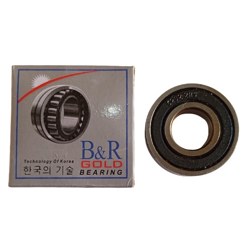 B&R Gold Deep Groove Ball Bearing 6202-2RS Generic,
Inside Diameter: 15mm 
Outside Diameter: 35mm 
Width: 11mm 
Seal Type: Rubber seal on both sides B&R Gold Deep Groove Ball Bearing 6202-2RS Generic,
Inside Diameter: 15mm 
Outside Diameter: 35mm 
Width: 11mm 
Seal Type: Rubber seal on both sides