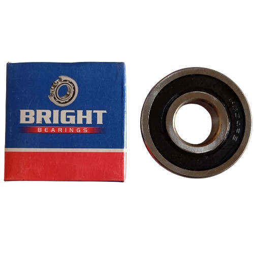 Bright Deep Groove Ball Bearing 6304-2RS,
Inside Diameter: 20mm 
Outside Diameter: 52mm 
Width: 15mm 
Seal Type: Rubber seal on both sides