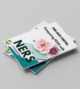 Eco Your Way guidebooks with NERS approach to holistic hormone healing for women stacked on surface.