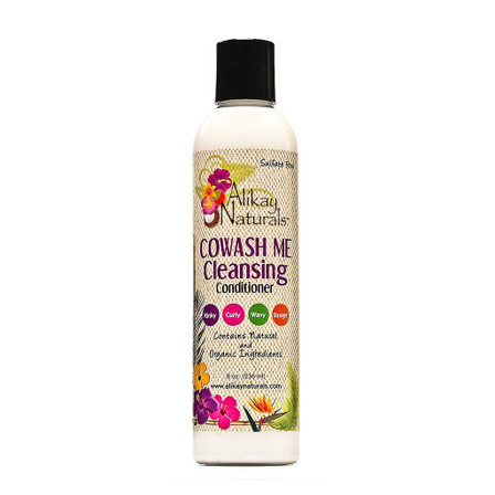 Alikay Naturals CoWash Me Cleansing Conditioner bottle with aloe vera jojoba oil and peppermint for curly natural hair