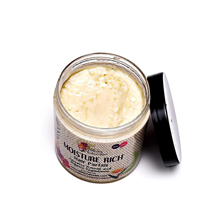 Alikay Naturals Moisture Rich Hair Parfait creamy texture with shea butter and aloe vera for 4C hair