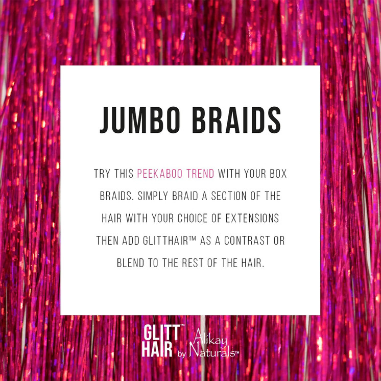 Alikay Naturals GlittHair™ Tinsel - Hibiscus Bomb