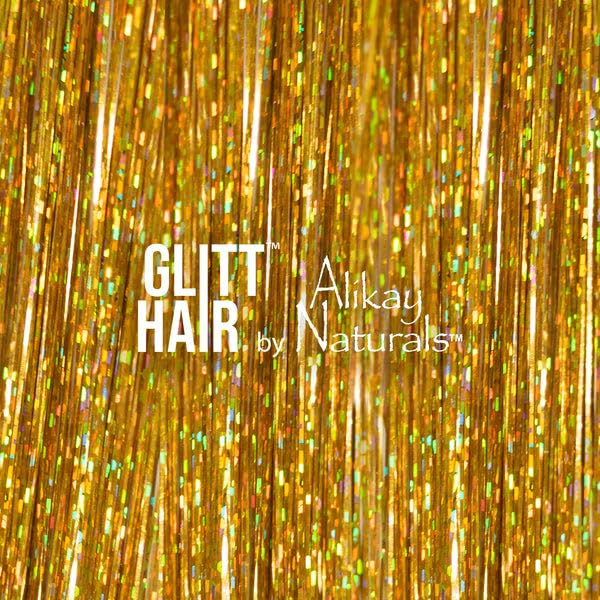 Alikay Naturals GlittHair™ Tinsel - Galactic Gold