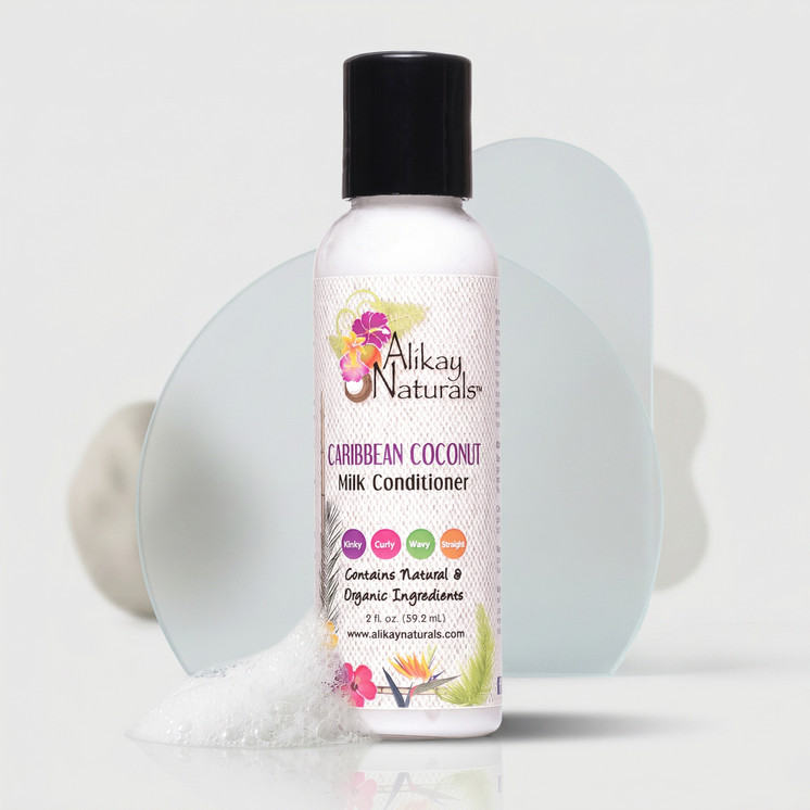 Alikay Naturals Caribbean Coconut Milk Conditioner 8 oz moisturizing conditioner for dry curly natural hair