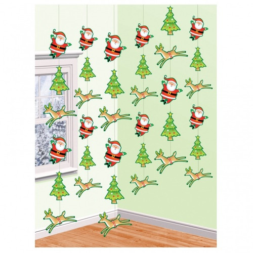 Christmas Decorations Reindeer and Santa Strings - Discontinued