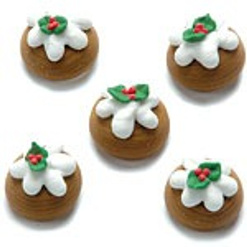 Christmas Pudding Sugar Decorations - Discontinued