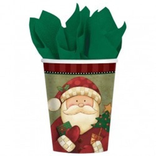 Cosy Santa Christmas Party Cups - Discontinued