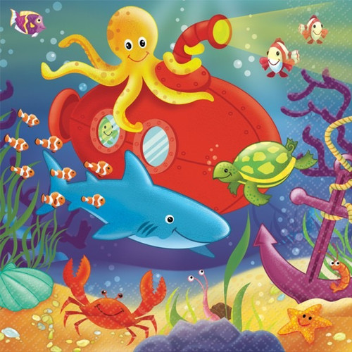 Deep Sea Fun Party Napkins - Discontinued