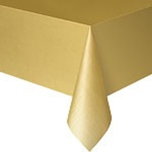 Gold Plastic Tablecover - Discontinued
