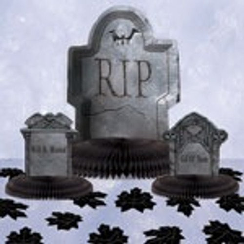 Halloween Decorations Cemetry Table Decorating Kit - Discontinued