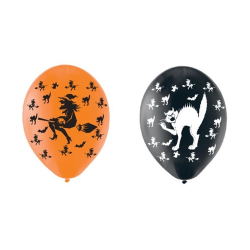 Halloween Party Cats and Witches Balloons - Discontinued