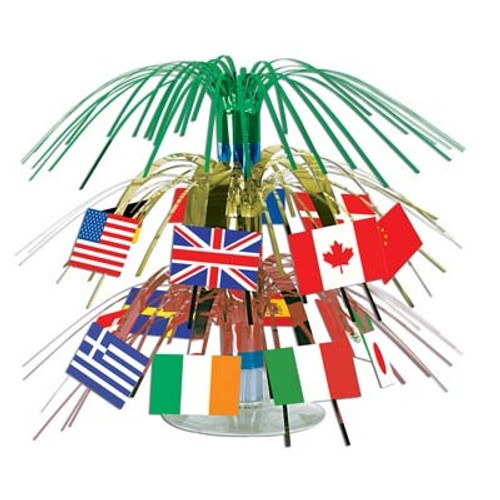 International Flag Cascade Centrepiece - Discontinued