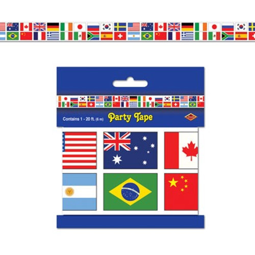 International Flag Party Tape - Discontinued