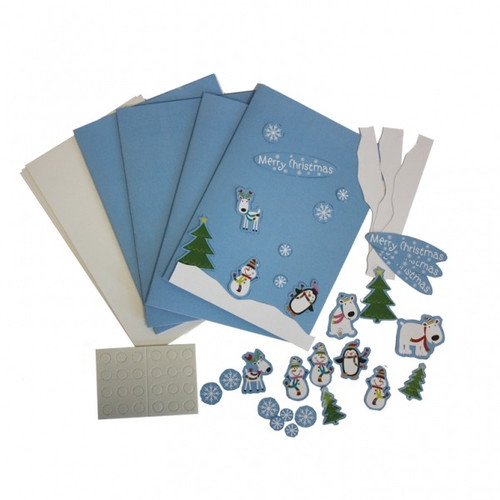 Joyful Snowman Party Card Making Kit - Discontinued