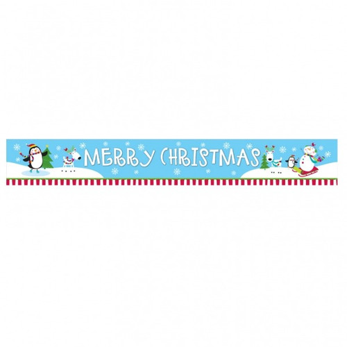 Joyful Snowman Party Foil Banner - Discontinued