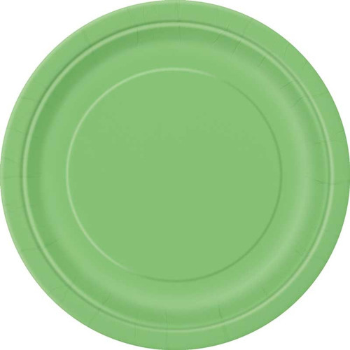 Lime Green Paper Party Plates (8pk)