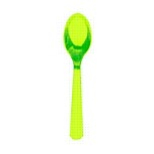 Lime Green Plastic Party Spoons - Discontinued