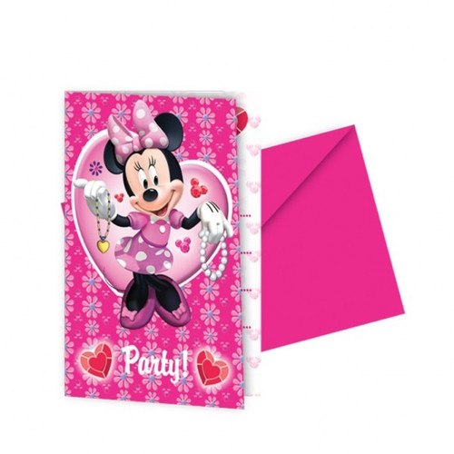 Minnie Mouse Pink Party Invitations - Discontinued
