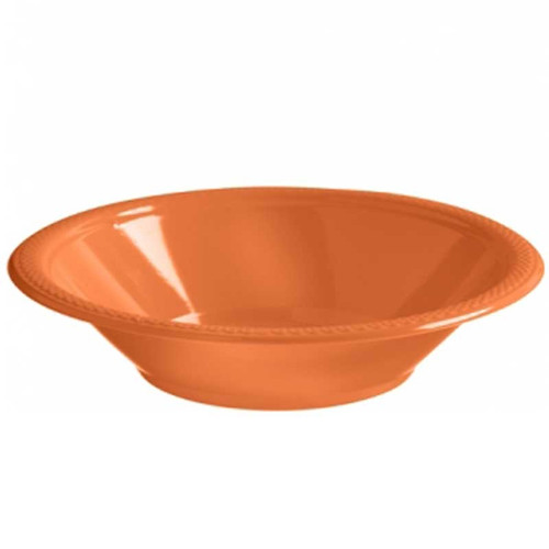 Orange Plastic Party Bowls - Discontinued