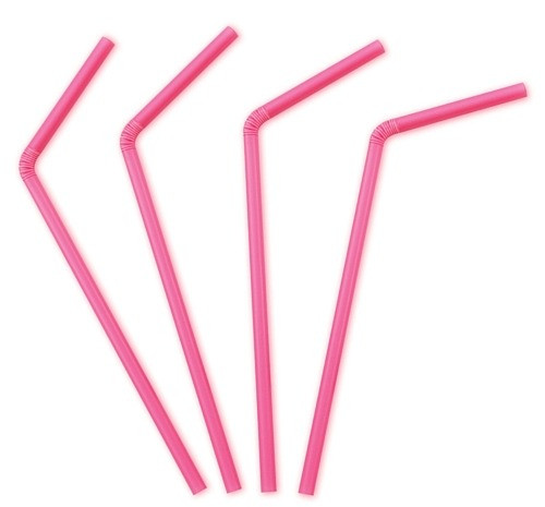 Pink Party Straws - Discontinued