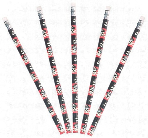 Pirate Pencils - pack of 12