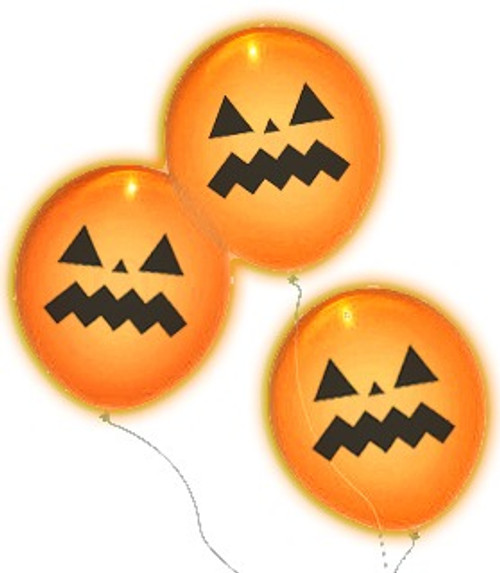 Pumpkin Illooms Light Up Balloons - Discontinued