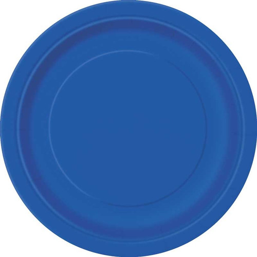 Royal Blue Paper Party Plates (8pk)