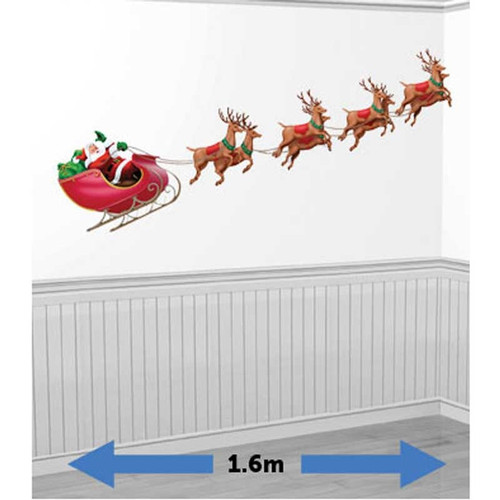 Santa Sleigh and Reindeer Scene Setter Add On - Discontinued