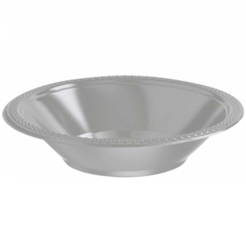 Silver Plastic Party Bowls - Discontinued