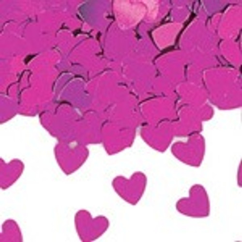 Sparkle Hearts Pink Table Confetti - Discontinued