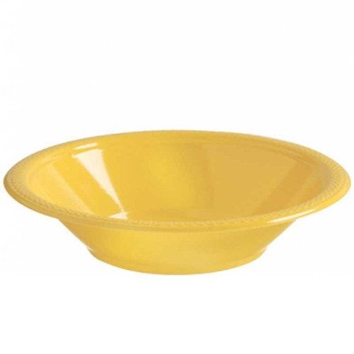 Yellow Plastic Party Bowls - Discontinued