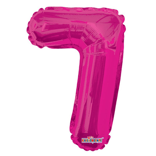 Hot Pink Foil Balloon - Age 7 - 14Inch Hot Pink Foil Balloon - Age 7 - 14Inch