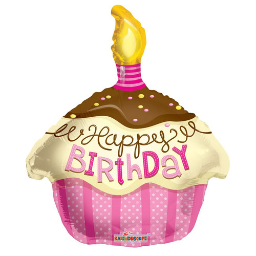 Pink Cupcake Foil Balloon Pink Cupcake Foil Balloon