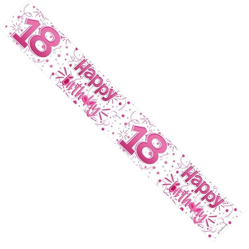 Female 18th Birthday Banner (single) Female 18th Birthday Banner (single)