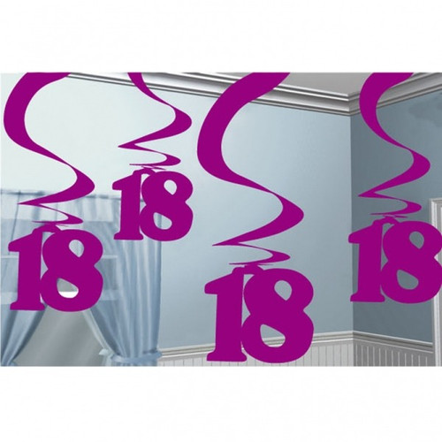 18th Hanging Swirl Decorations  - Discontinued