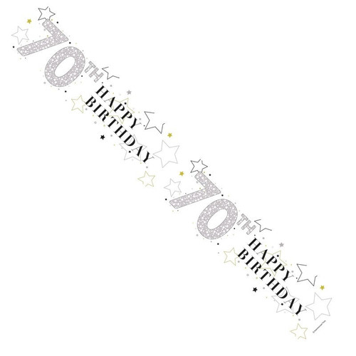 Unisex 70th Birthday Banner Unisex 70th Birthday Banner