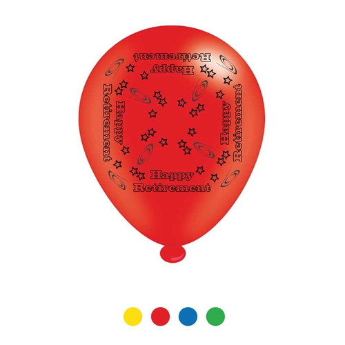 Retirement Latex Balloons x8 Retirement Latex Balloons x8